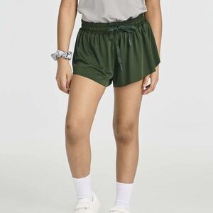Real Essentials Lounge Shorts Medium Olive Green Athletic Drawstring